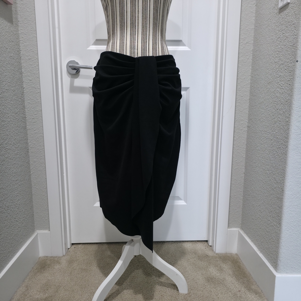 New York & Company Black Asymmetrical Skirt